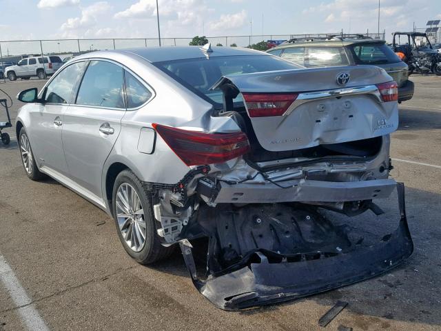 4T1BD1EB3GU049110 - 2016 TOYOTA AVALON HYB SILVER photo 3