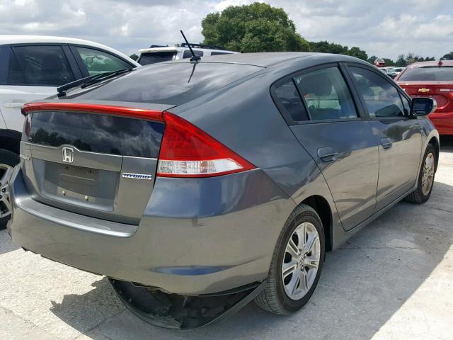 JHMZE2H70AS042694 - 2010 HONDA INSIGHT GRAY photo 4