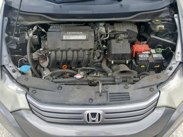 JHMZE2H70AS042694 - 2010 HONDA INSIGHT GRAY photo 7