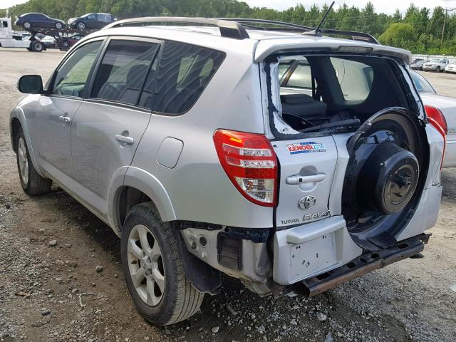 JTMDF4DV7AD039191 - 2010 TOYOTA RAV4 LIMIT SILVER photo 3