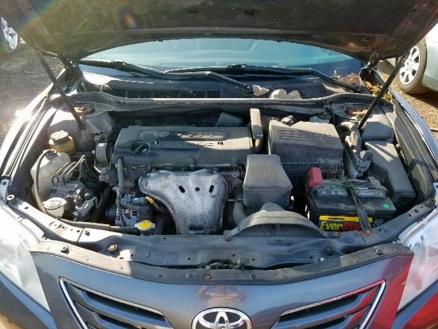 4T4BE46K59R100287 - 2009 TOYOTA CAMRY BASE GRAY photo 7