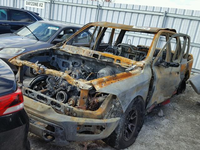 1C6RR7YT8HS639013 - 2017 RAM 1500 REBEL წითელი ფოტო 2