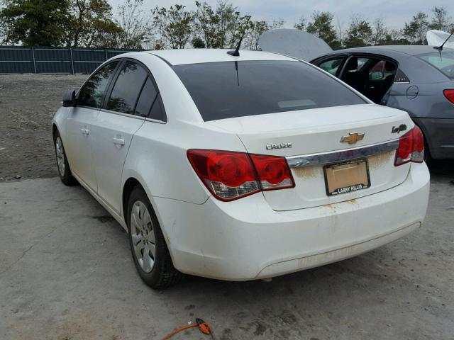 1G1PC5SH9C7263453 - 2012 CHEVROLET CRUZE LS WHITE photo 3