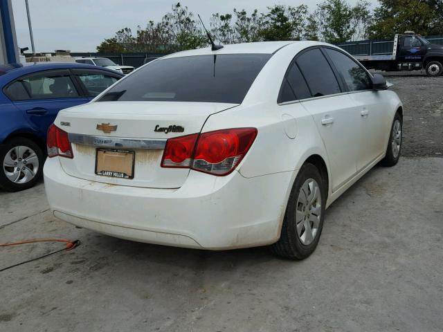 1G1PC5SH9C7263453 - 2012 CHEVROLET CRUZE LS WHITE photo 4