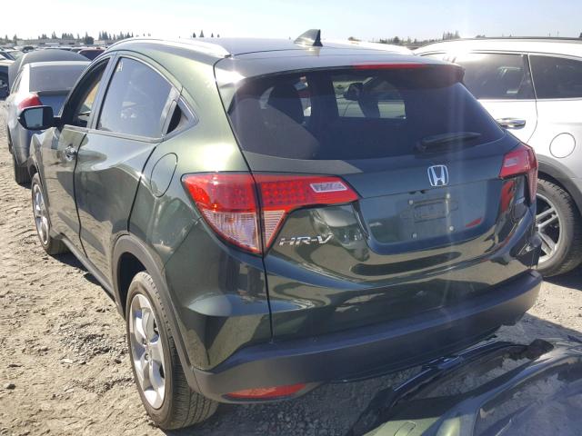 3CZRU6H73GM735850 - 2016 HONDA HR-V EXL GREEN photo 3