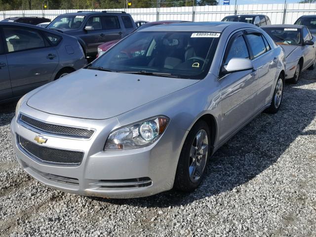 1G1ZC5EB6AF160736 - 2010 CHEVROLET MALIBU 1LT SILVER photo 2