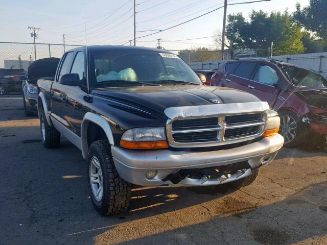 1D7HG48N83S204159 - 2003 DODGE DAKOTA QUA BLACK photo 1