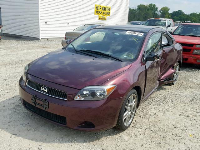 JTKDE167670175434 - 2007 TOYOTA SCION TC მუქწითელი ფოტო 2