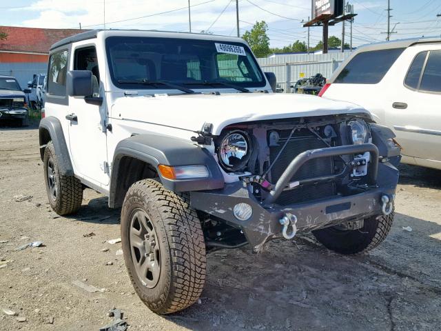 1C4GJXAG2KW529823 - 2019 JEEP WRANGLER S WHITE photo 1