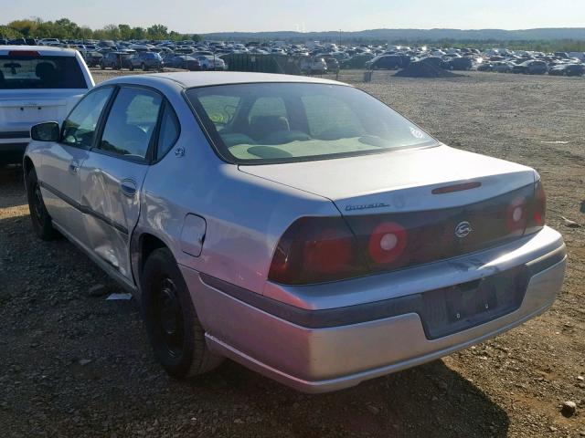 2G1WF52E629205497 - 2002 CHEVROLET IMPALA SILVER photo 3