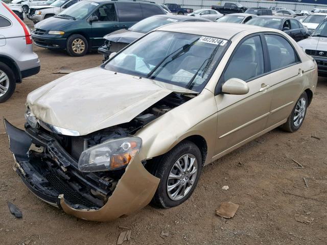 KNAFE222295665436 - 2009 KIA SPECTRA EX GOLD photo 2