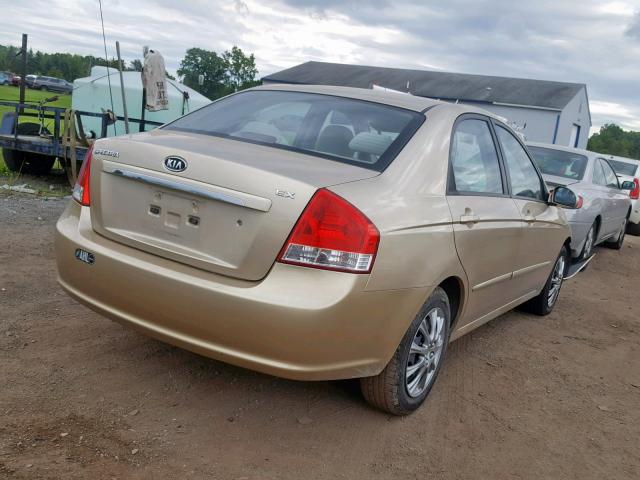 KNAFE222295665436 - 2009 KIA SPECTRA EX GOLD photo 4