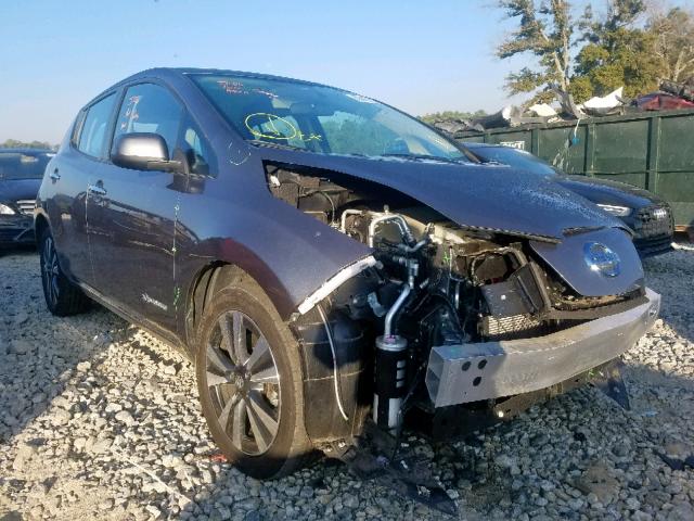 1N4BZ0CP9HC306640 - 2017 NISSAN LEAF S GRAY photo 1