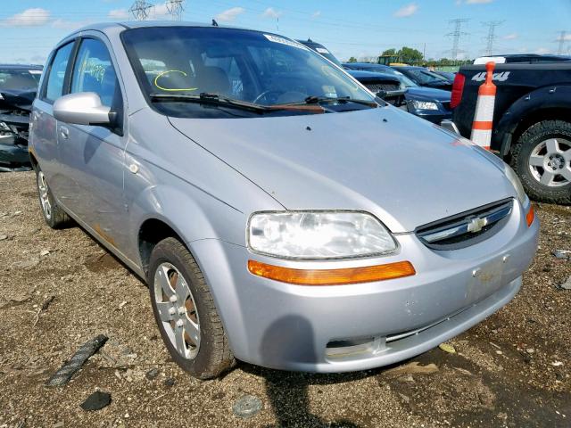 KL1TD66677B776566 - 2007 CHEVROLET AVEO BASE Gümüş foto 1