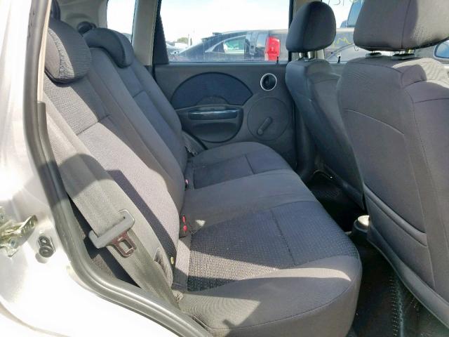 KL1TD66677B776566 - 2007 CHEVROLET AVEO BASE Gümüş foto 6