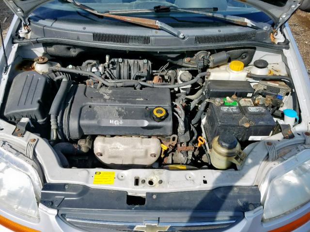 KL1TD66677B776566 - 2007 CHEVROLET AVEO BASE Gümüş foto 7