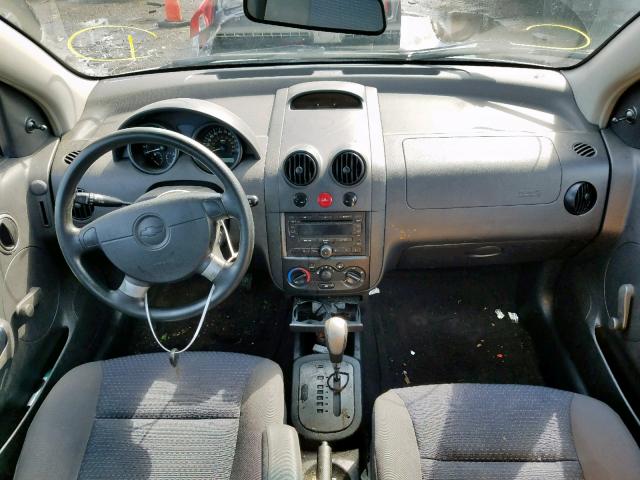 KL1TD66677B776566 - 2007 CHEVROLET AVEO BASE Gümüş foto 9