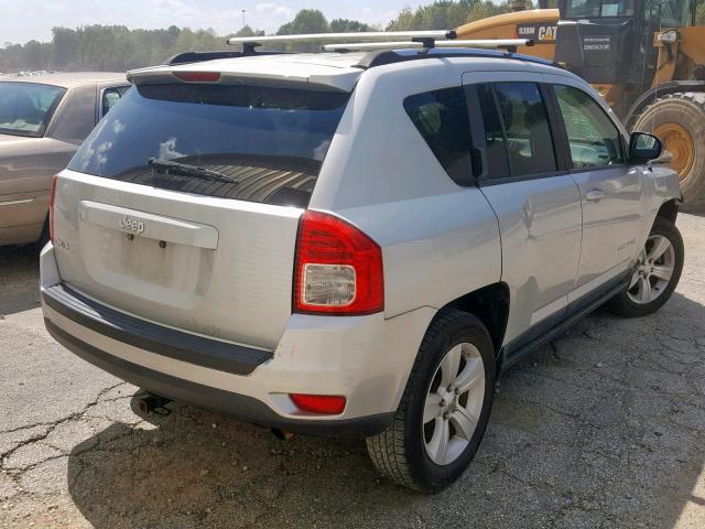 1J4NF1FB7BD213164 - 2011 JEEP COMPASS SP SILVER photo 4