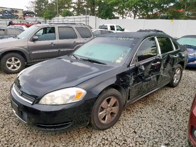 2G1WA5EN5A1132016 - 2010 CHEVROLET IMPALA LS BLACK photo 2