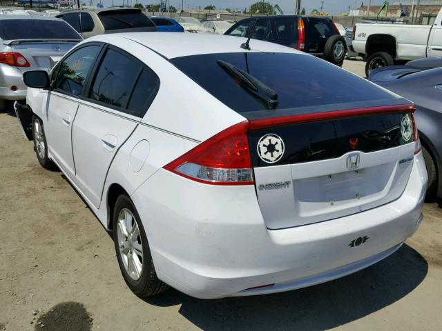 JHMZE2H76AS019436 - 2010 HONDA INSIGHT EX WHITE photo 3