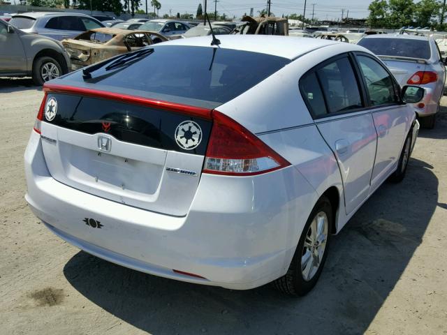 JHMZE2H76AS019436 - 2010 HONDA INSIGHT EX WHITE photo 4