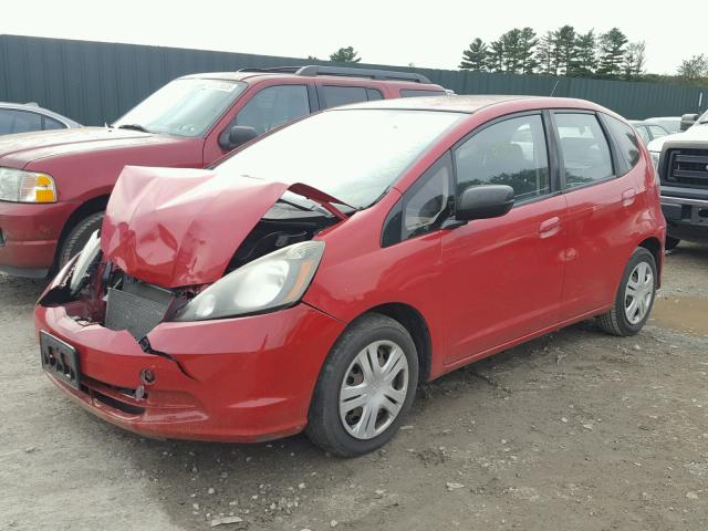 JHMGE8H29AC010609 - 2010 HONDA FIT RED photo 2