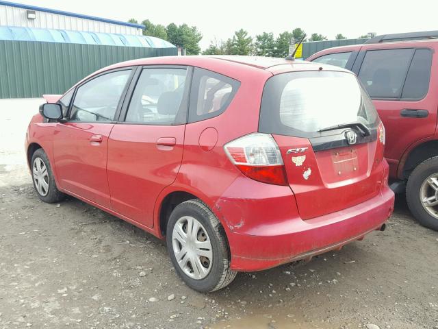 JHMGE8H29AC010609 - 2010 HONDA FIT RED photo 3