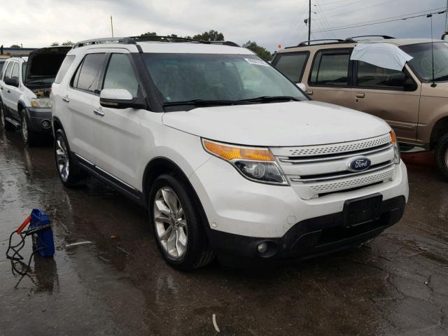 1FMHK7F88BGA30341 - 2011 FORD EXPLORER L WHITE photo 1