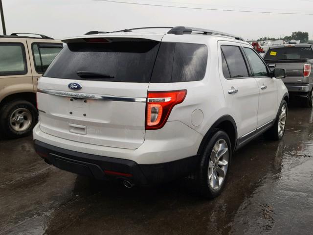 1FMHK7F88BGA30341 - 2011 FORD EXPLORER L WHITE photo 4