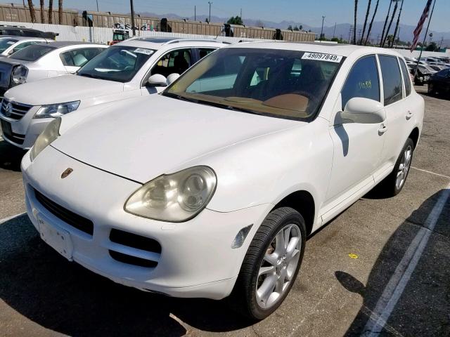 WP1AB29P85LA63085 - 2005 PORSCHE CAYENNE S WHITE photo 2