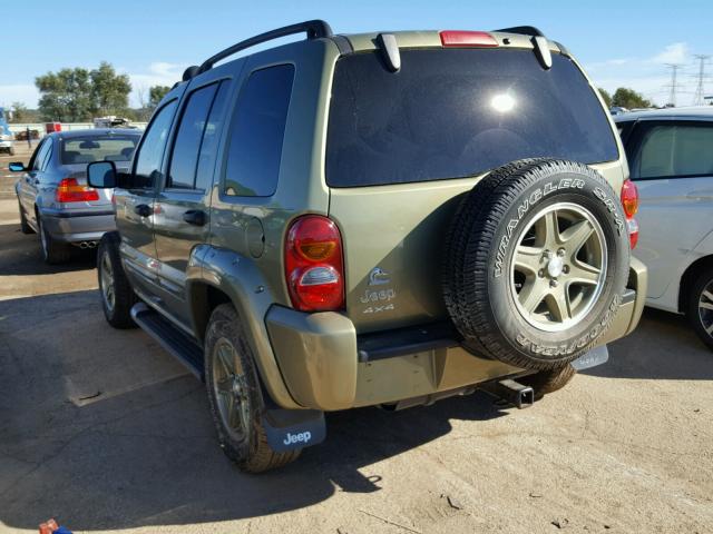 1J4GL38K72W332721 - 2002 JEEP LIBERTY RE GREEN photo 3