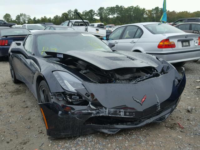 1G1YB2D79H5114957 - 2017 CHEVROLET CORVETTE S BLACK photo 1