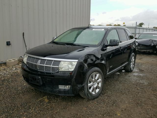 2LMDU88C37BJ33802 - 2007 LINCOLN MKX BLACK photo 2