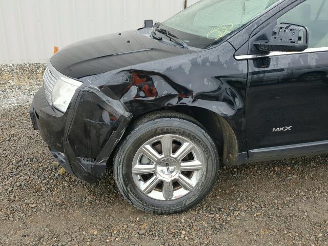 2LMDU88C37BJ33802 - 2007 LINCOLN MKX BLACK photo 9