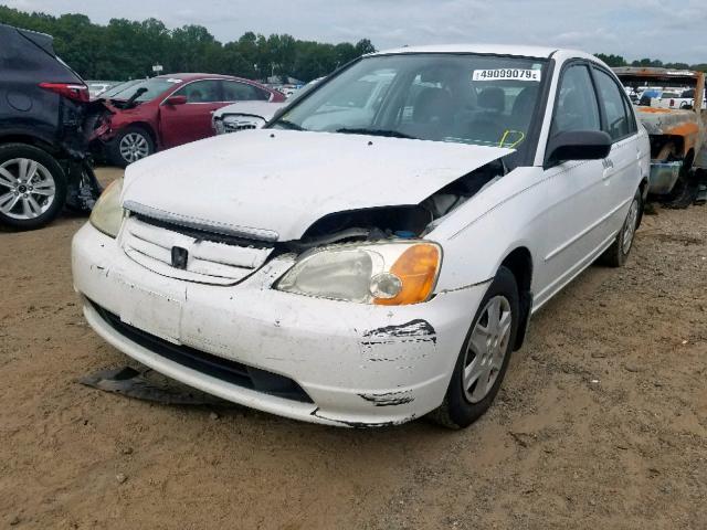 2HGES165X3H528414 - 2003 HONDA CIVIC LX WHITE photo 2