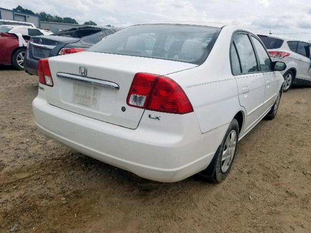 2HGES165X3H528414 - 2003 HONDA CIVIC LX WHITE photo 4