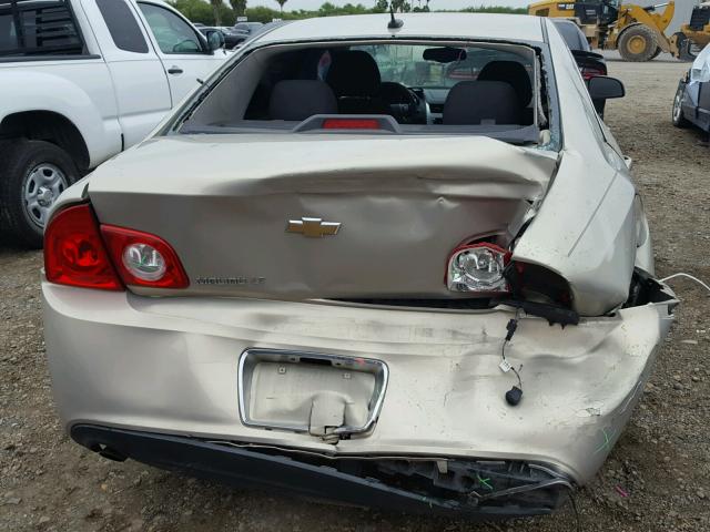1G1ZC5E13BF366962 - 2011 CHEVROLET MALIBU 1LT ოქროსფერი ფოტო 9