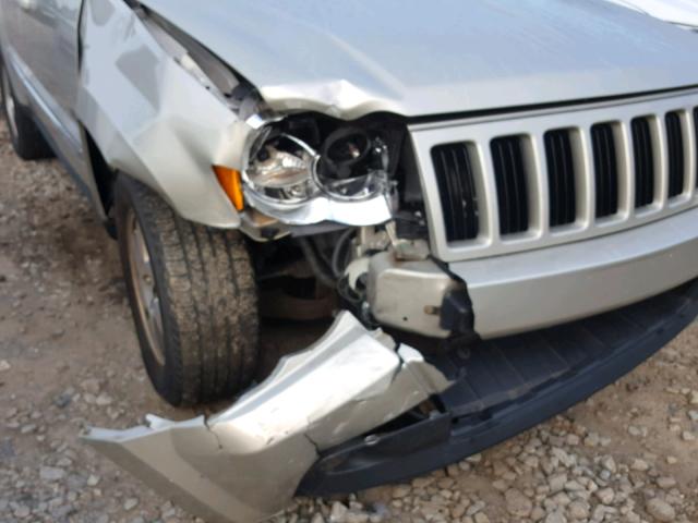 1J8GR48K19C547865 - 2009 JEEP GRAND CHER SILVER photo 9