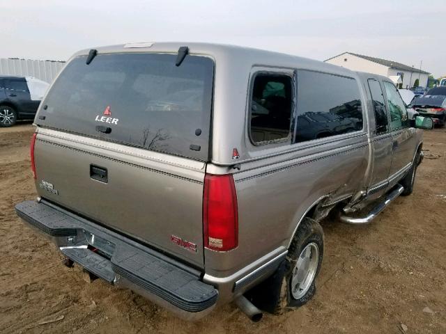 2GTEC19R4W1542588 - 1998 GMC SIERRA C15 BEIGE photo 4