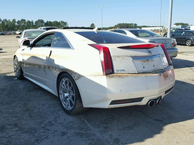 1G6DV1EP5B0120011 - 2011 CADILLAC CTS-V WHITE photo 3