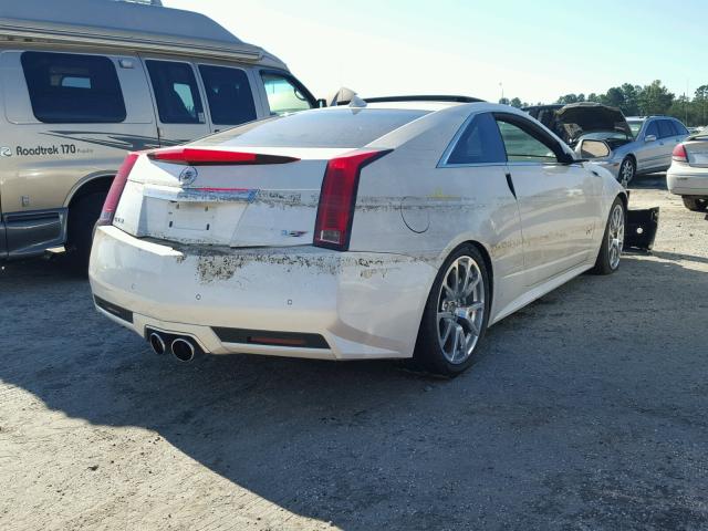 1G6DV1EP5B0120011 - 2011 CADILLAC CTS-V WHITE photo 4