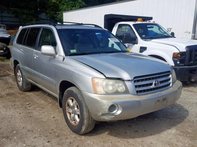 JTEHF21A030123883 - 2003 TOYOTA HIGHLANDER SILVER photo 1