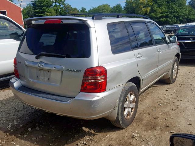 JTEHF21A030123883 - 2003 TOYOTA HIGHLANDER SILVER photo 4