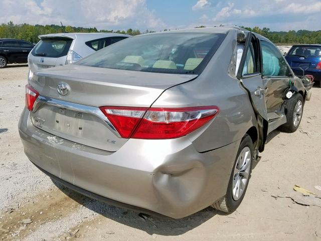 4T4BF1FK0GR518510 - 2016 TOYOTA CAMRY LE BEIGE photo 4