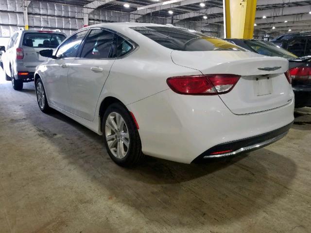 1C3CCCAB9GN164757 - 2016 CHRYSLER 200 LIMITE WHITE photo 3