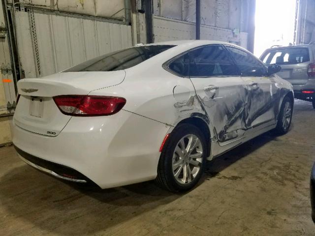 1C3CCCAB9GN164757 - 2016 CHRYSLER 200 LIMITE WHITE photo 4