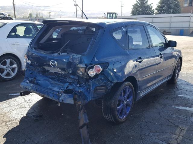 JM1BK343871627199 - 2007 MAZDA 3 HATCHBAC BLUE photo 4