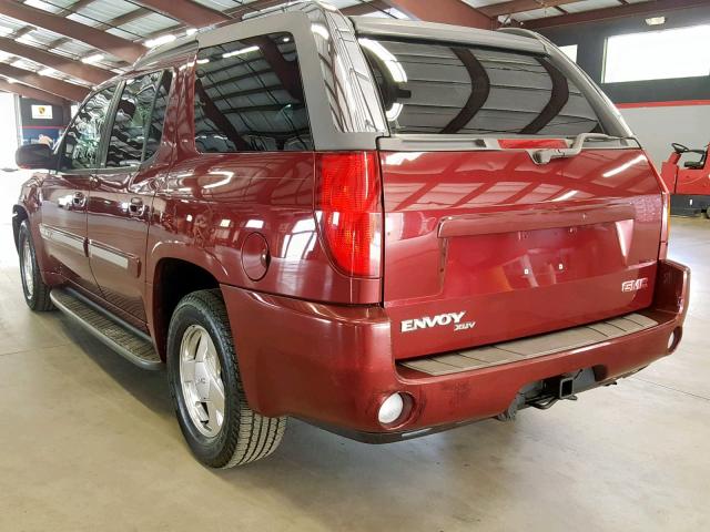 1GKES12P346209742 - 2004 GMC ENVOY XUV BURGUNDY photo 3