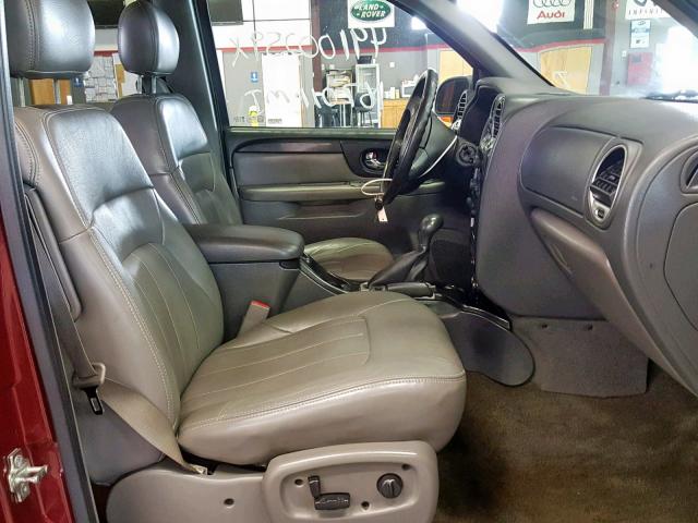 1GKES12P346209742 - 2004 GMC ENVOY XUV BURGUNDY photo 5