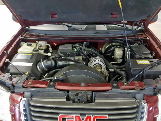 1GKES12P346209742 - 2004 GMC ENVOY XUV BURGUNDY photo 7